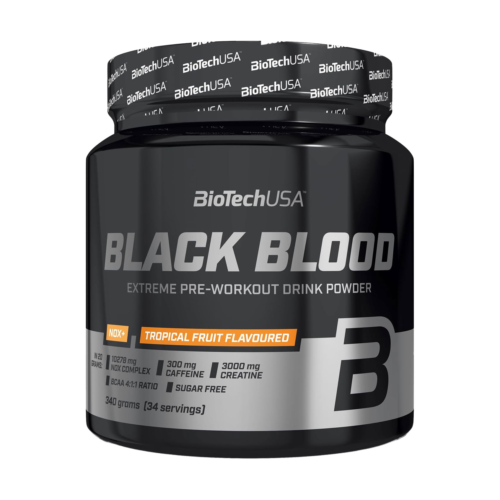 

Передтренувальний комплекс BioTech USA Black Blood NOX+ Тропічні фрукти, в порошку, 340 г