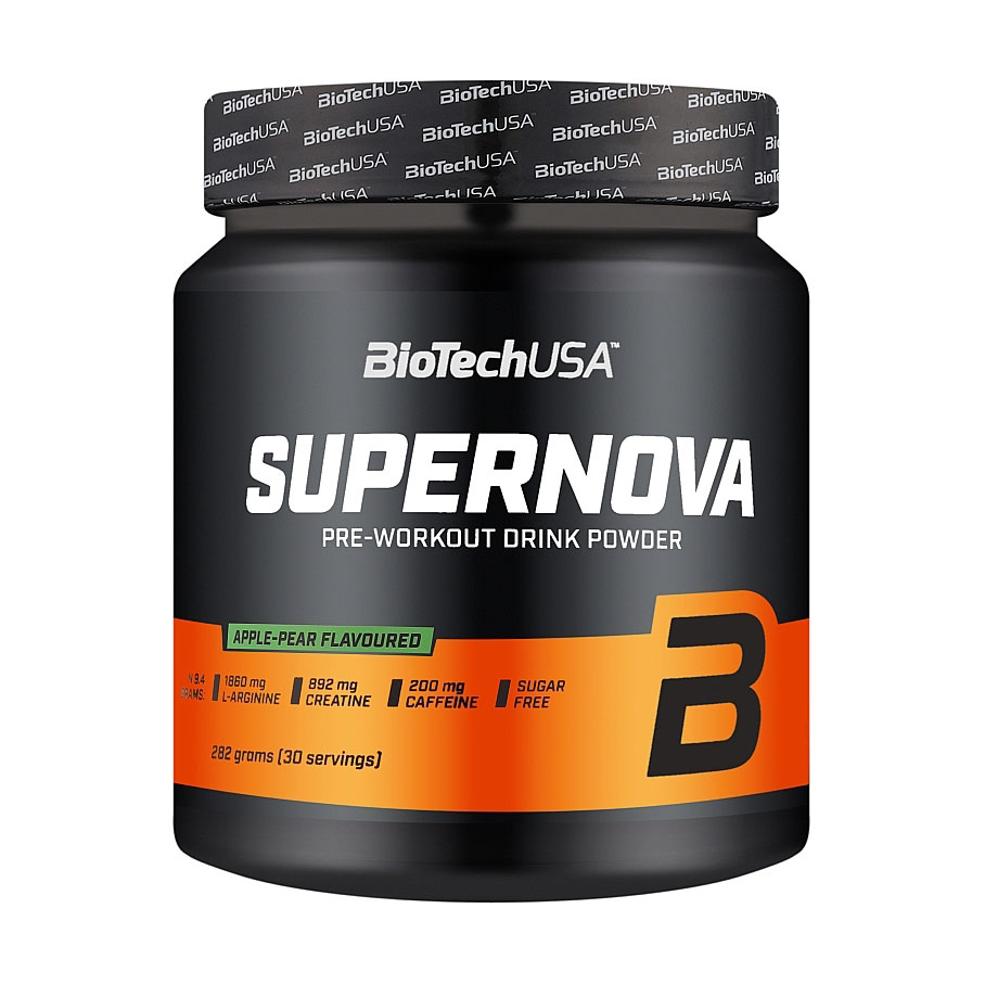 

Передтренувальний комплекс BioTechUSA SuperNova Яблуко та груша, в порошку, 282 г