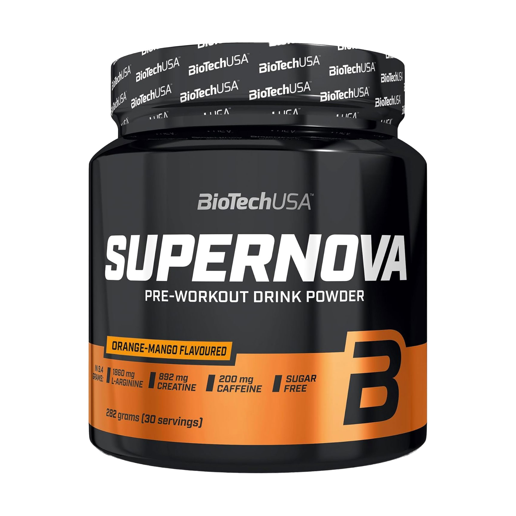 

Передтренувальний комплекс BioTech USA SuperNova Апельсин та манго, в порошку, 282 г