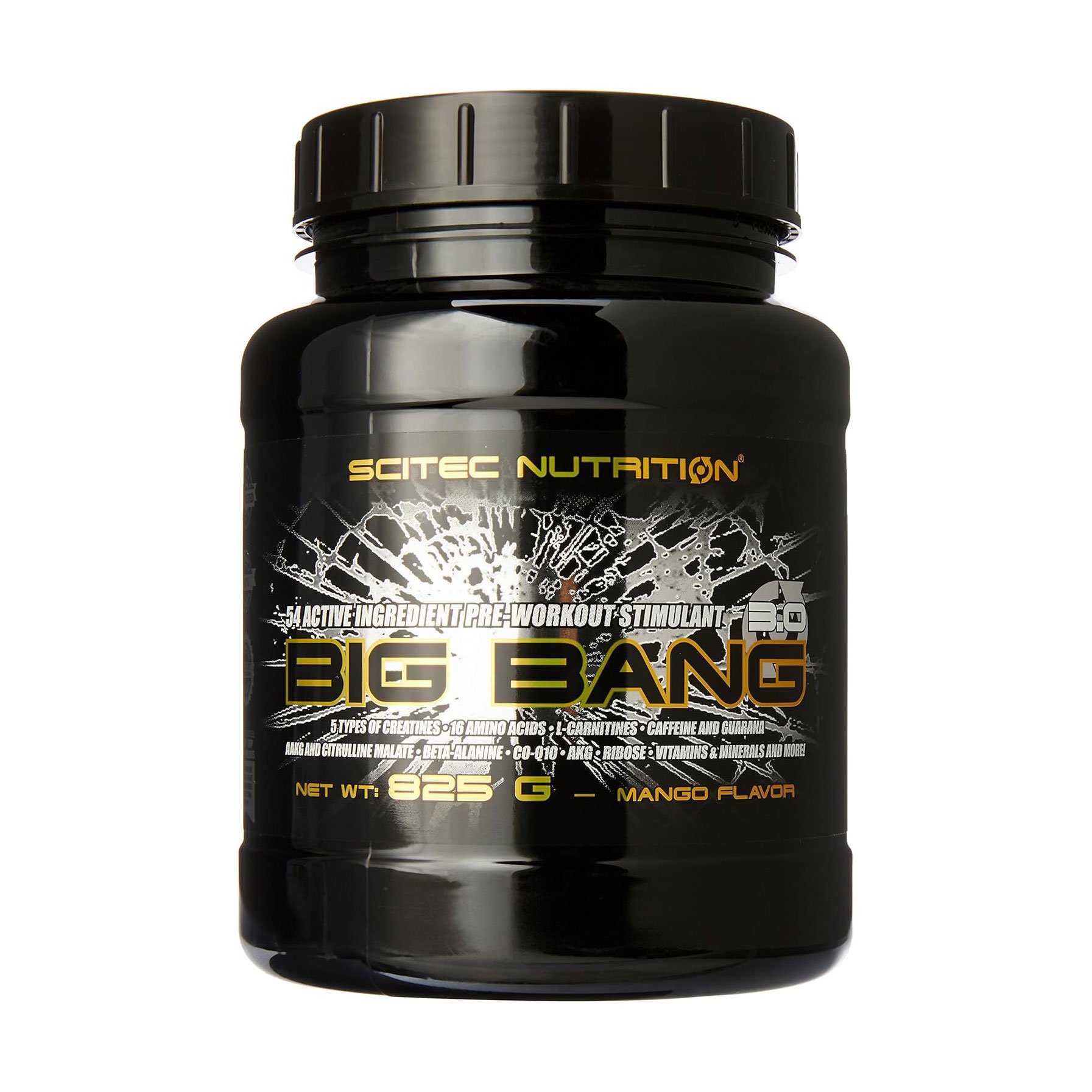 

Передтренувальний комплекс Scitec Nutrition Big Bang 3.0 Манго, в порошку, 825 г