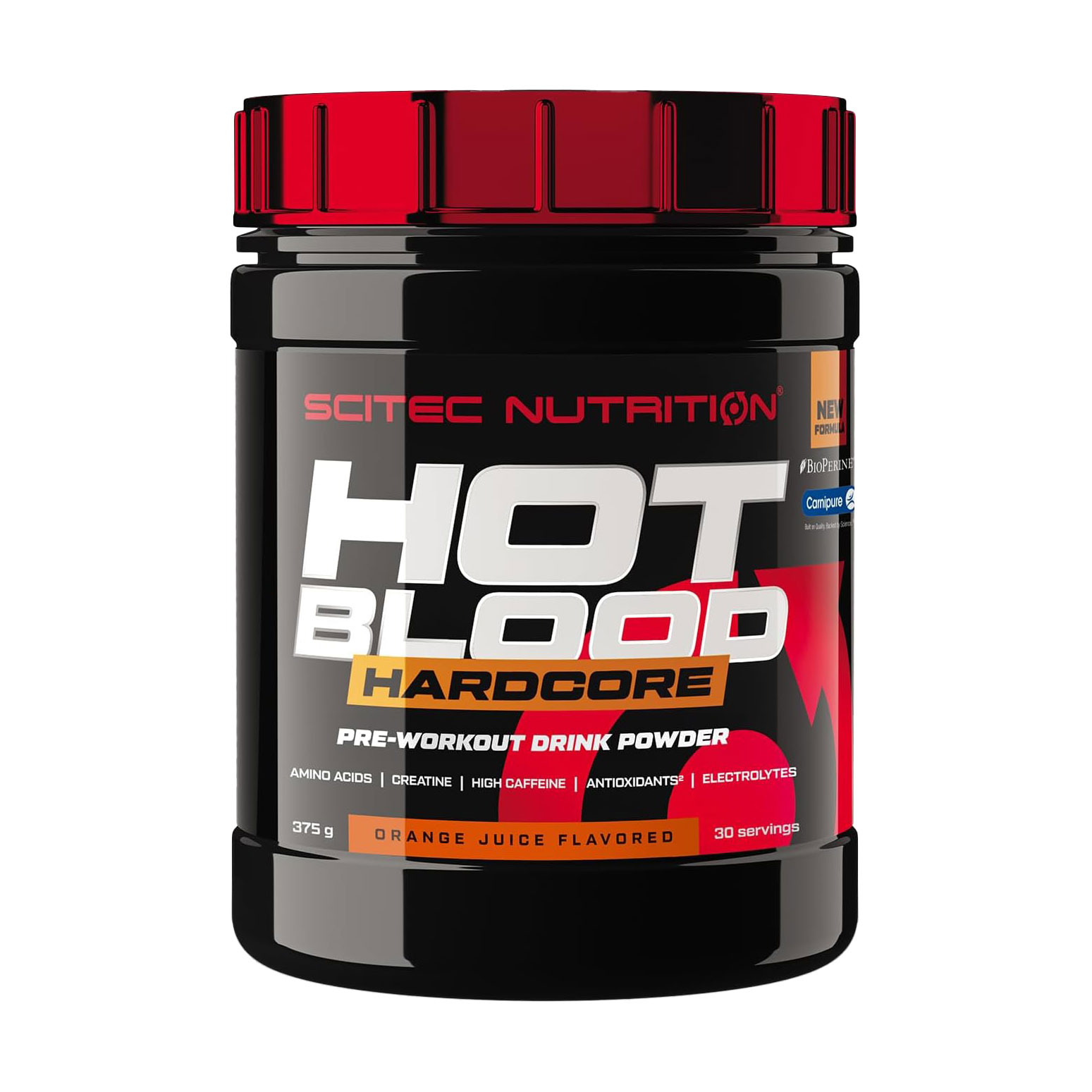 

Передтренувальний комплекс Scitec Nutrition Hot Blood Hardcore Апельсиновий сік, в порошку, 375 г