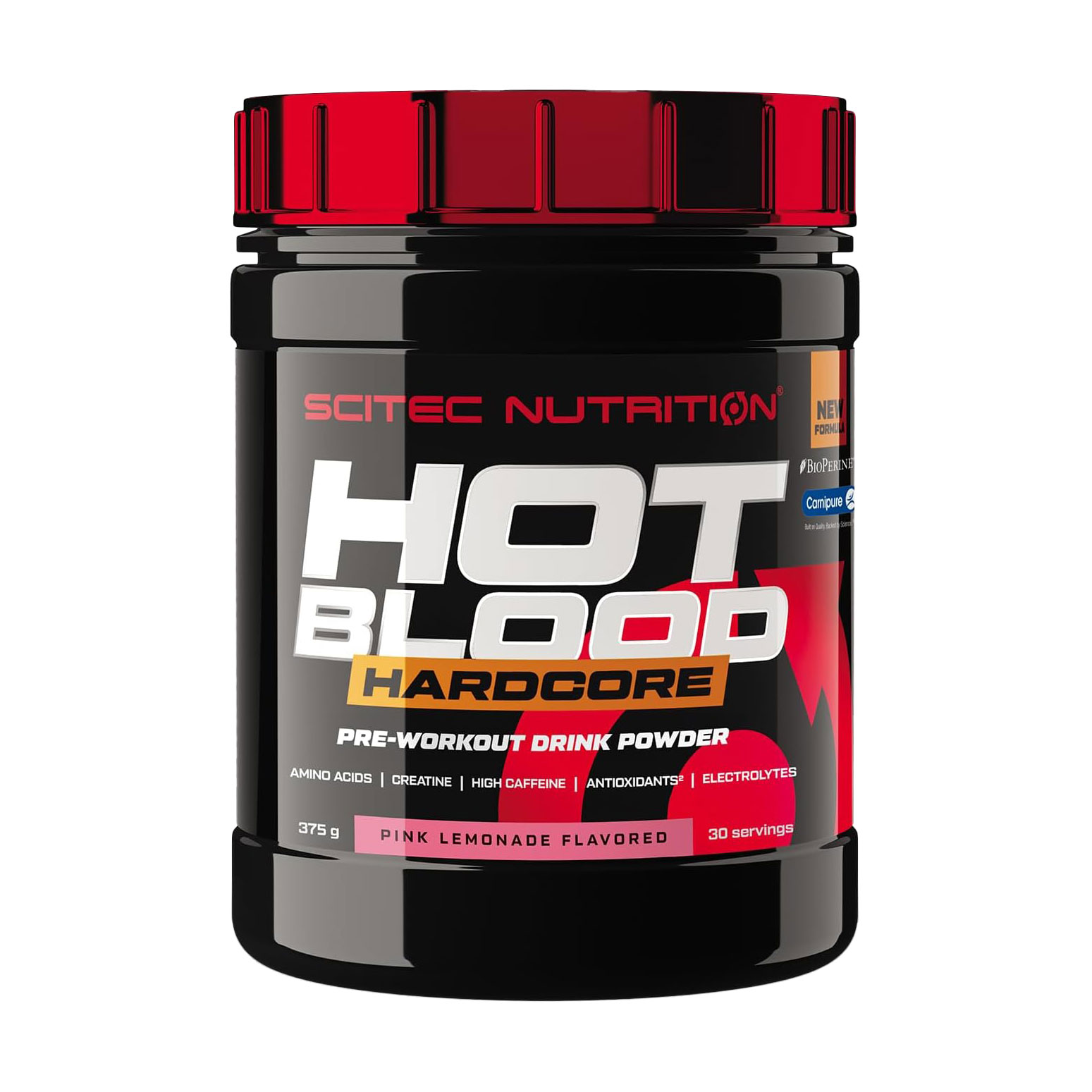 

Передтренувальний комплекс Scitec Nutrition Hot Blood Hardcore Рожевий лимонад, в порошку, 375 г
