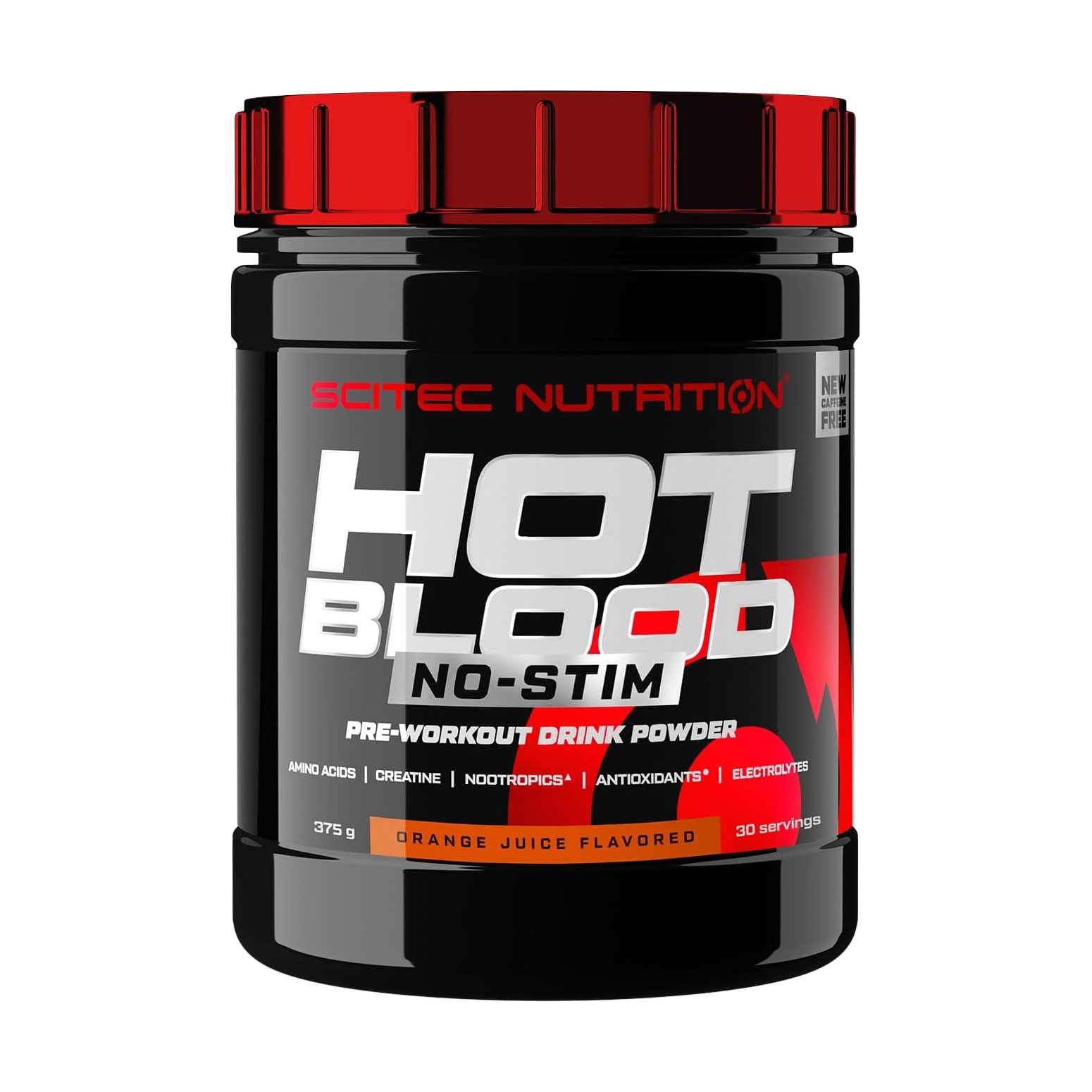 

Передтренувальний комплекс Scitec Nutrition Hot Blood No-Stim Апельсиновий сік, в порошку, 375 г