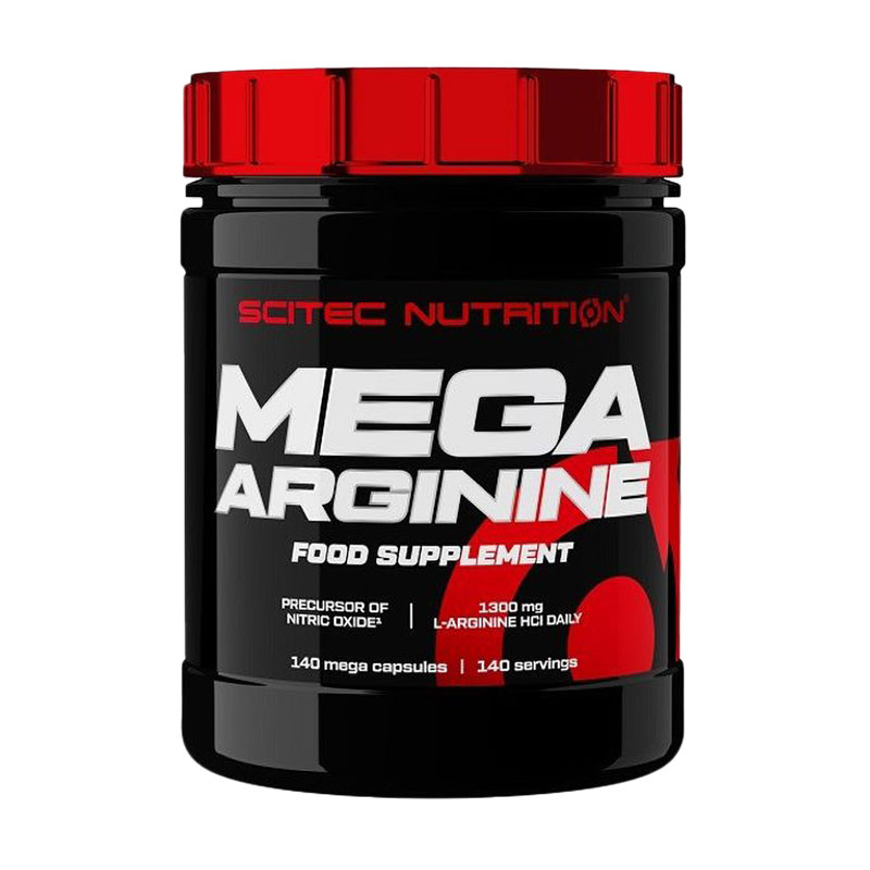 

Передтренувальний комплекс Scitec Nutrition Mega Arginine, 140 капсул