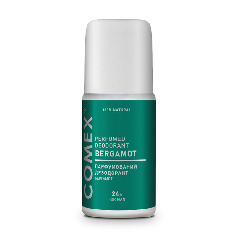 

Дезодорант кульковий натуральний Comex Perfumed Deodorant Бергамот, чоловічий, 50 мл