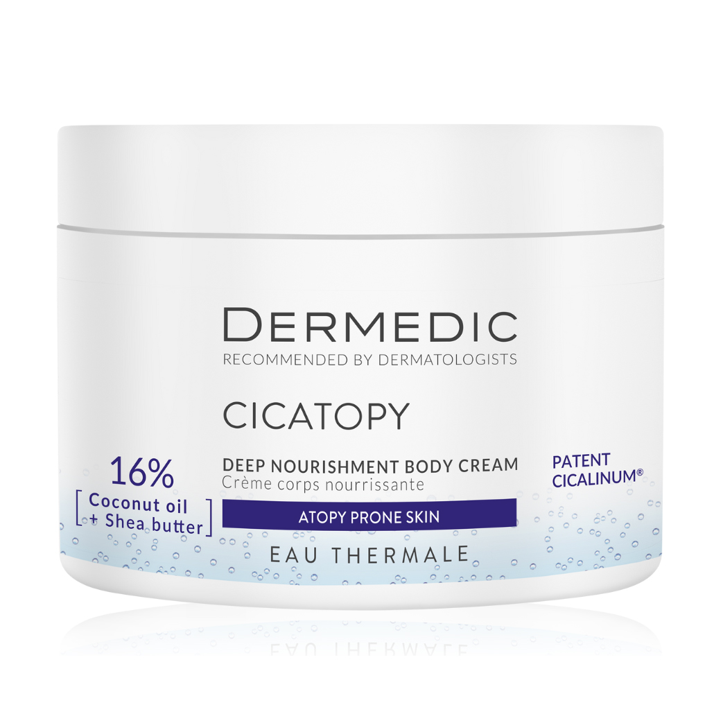 

Крем для тіла Dermedic Cicatopy Deep Nourishment Body Cream для сухої, дуже сухої та атопічної шкіри, проти екземи, псоріазу та свербіння, 225 мл