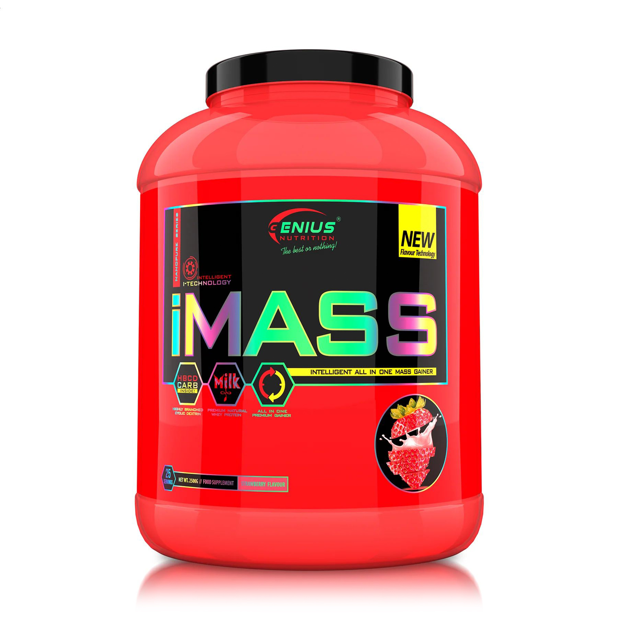 

Гейнер Genius Nutrition iMass Полуниця, в порошку, 2.5 кг