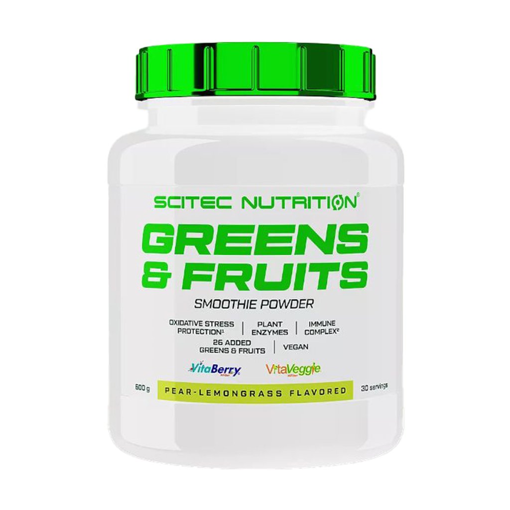 

Вітамінно-мінеральний комплекс Scitec Nutrition Greens & Fruits Smoothie Powder Груша-лимон, в порошку, 600 г