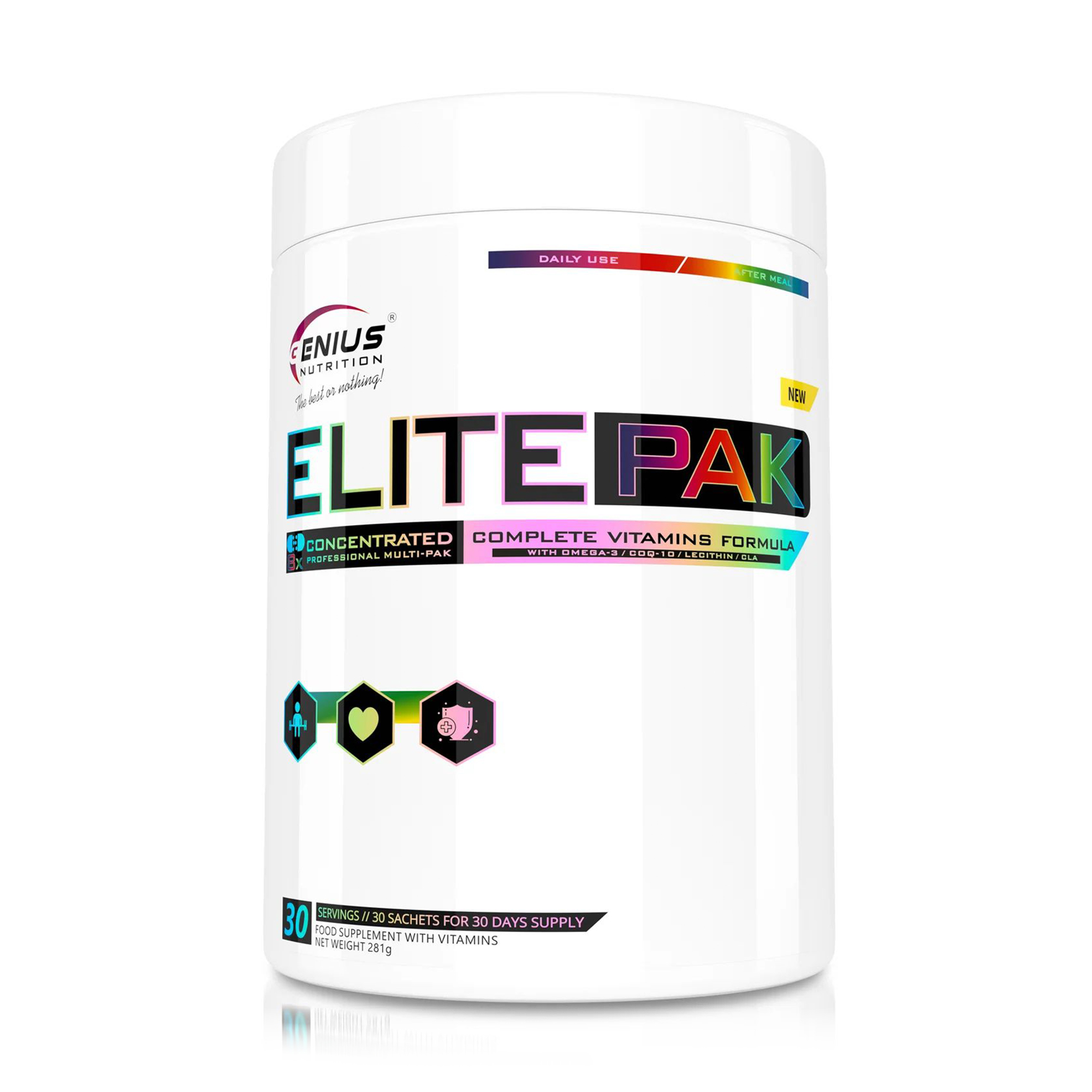 

Вітамінно-мінеральний комплекс Genius Nutrition ElitePak, 30 пакетиків