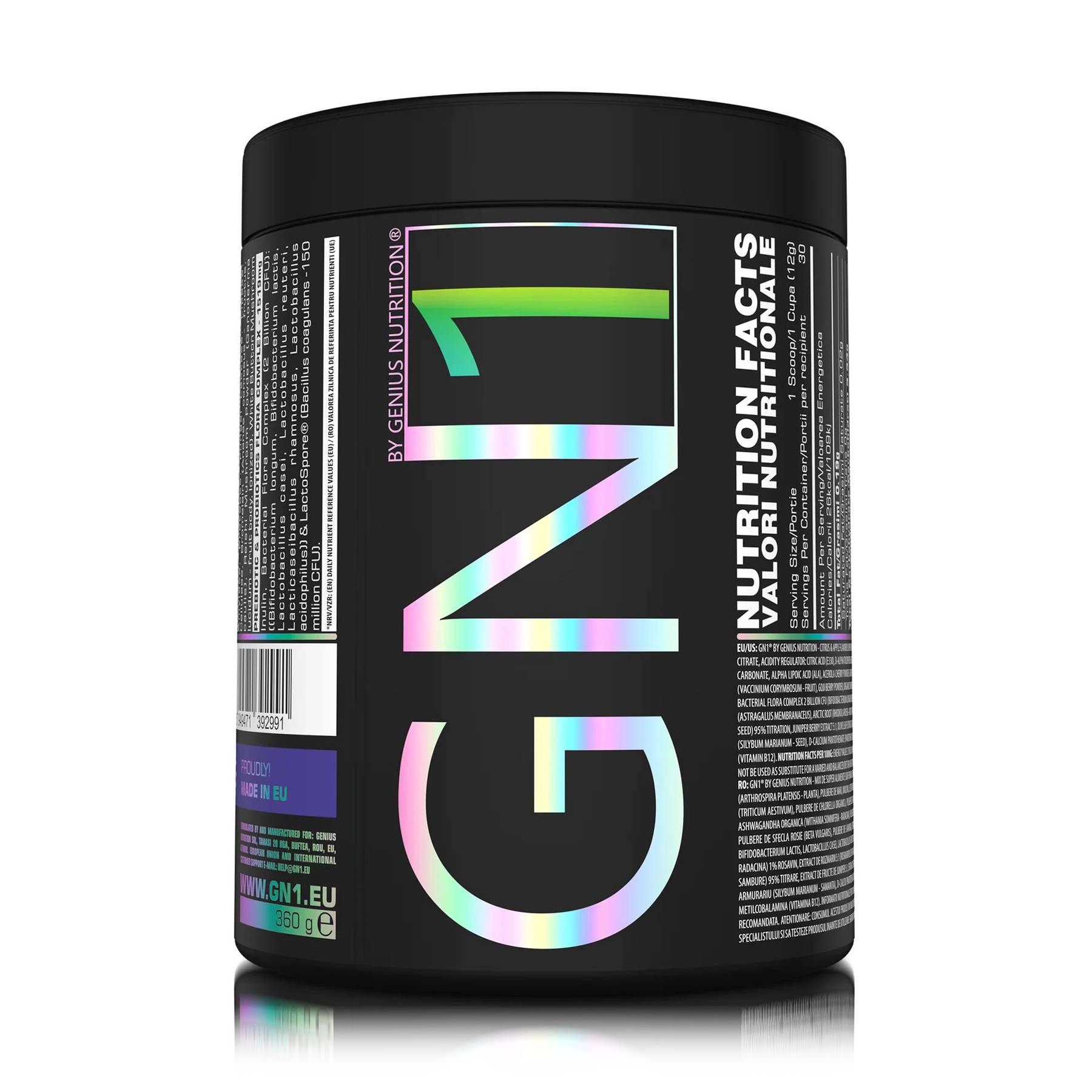 

Вітамінно-мінеральний комплекс Genius Nutrition GN1 Цитрус та яблуко, в порошку, 360 г