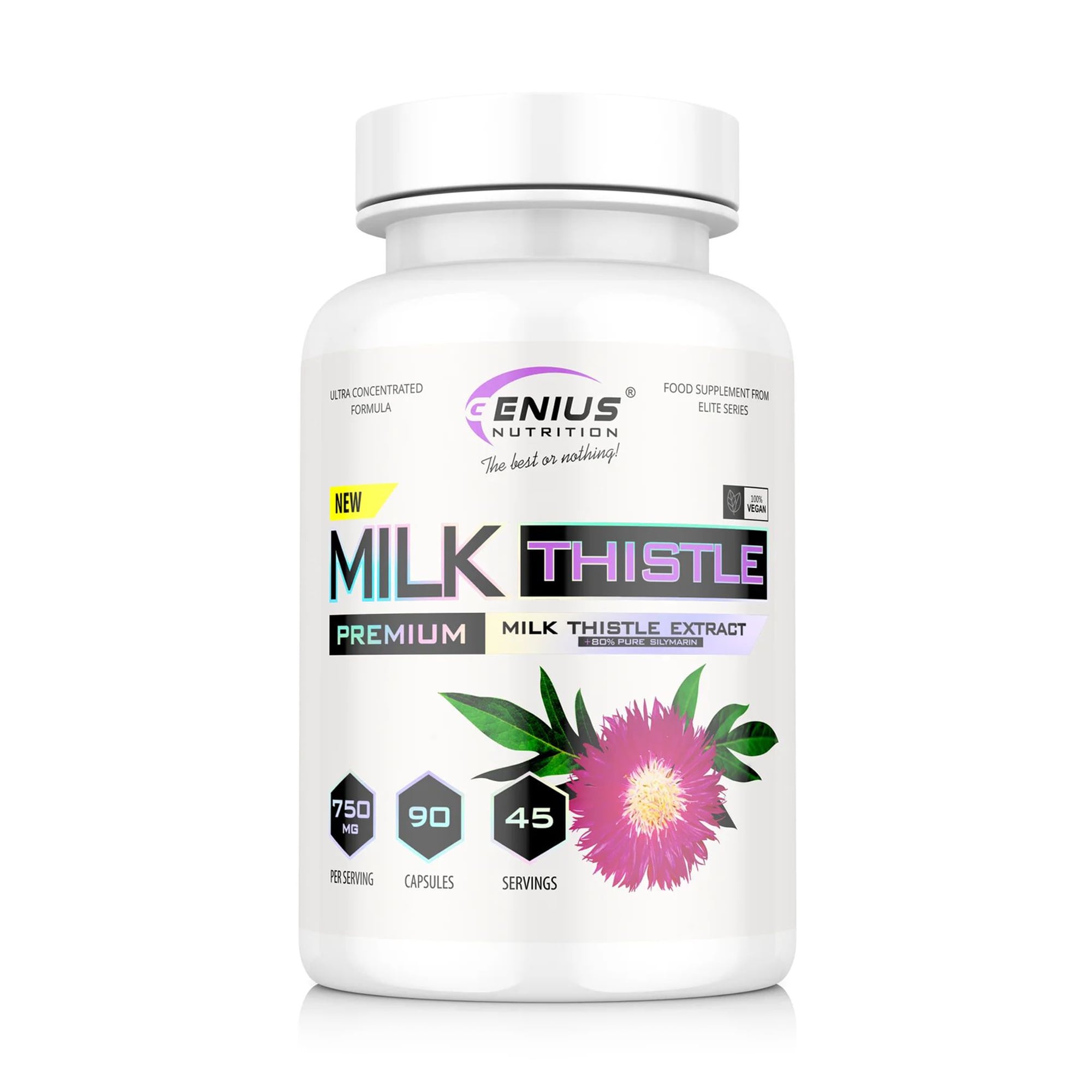 

Розторопша Genius Nutrition Milk Thistle, 90 капсул