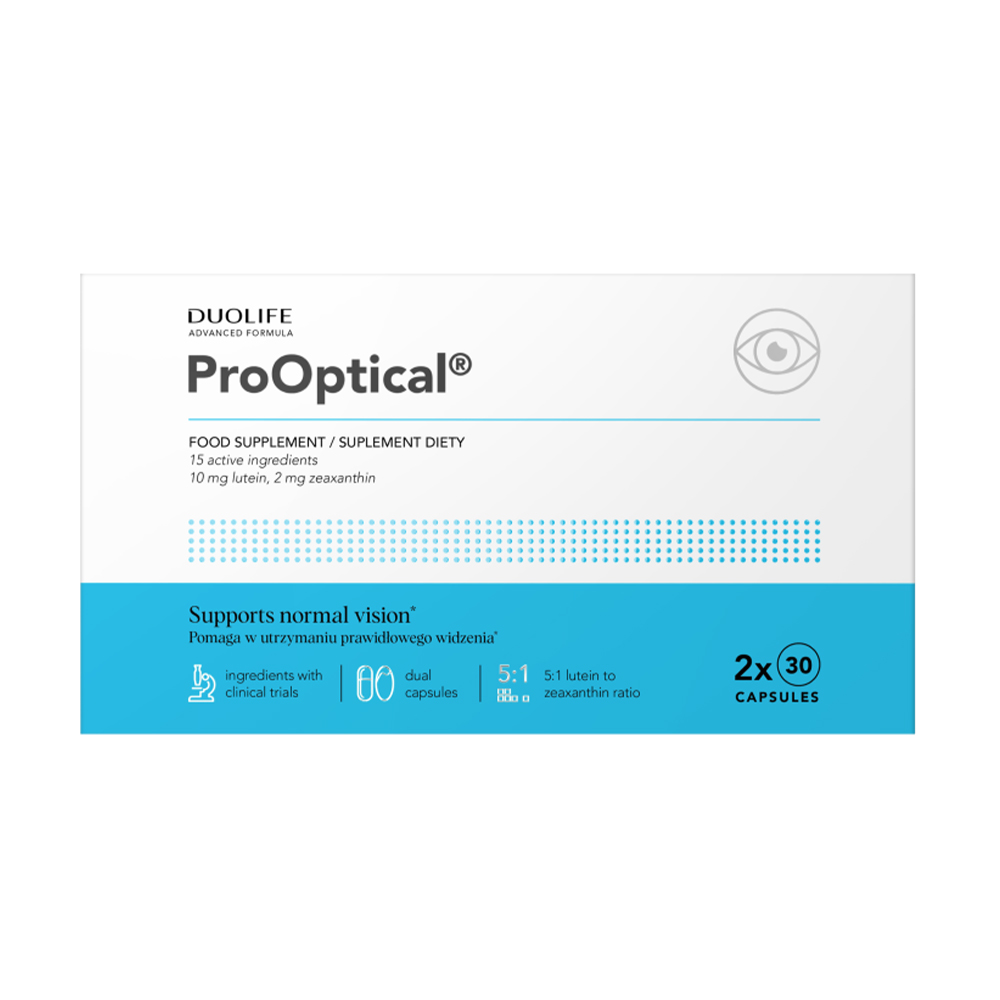 

Комплекс для очей DuoLife ProOptical Advanced Formula, 2*30 капсул