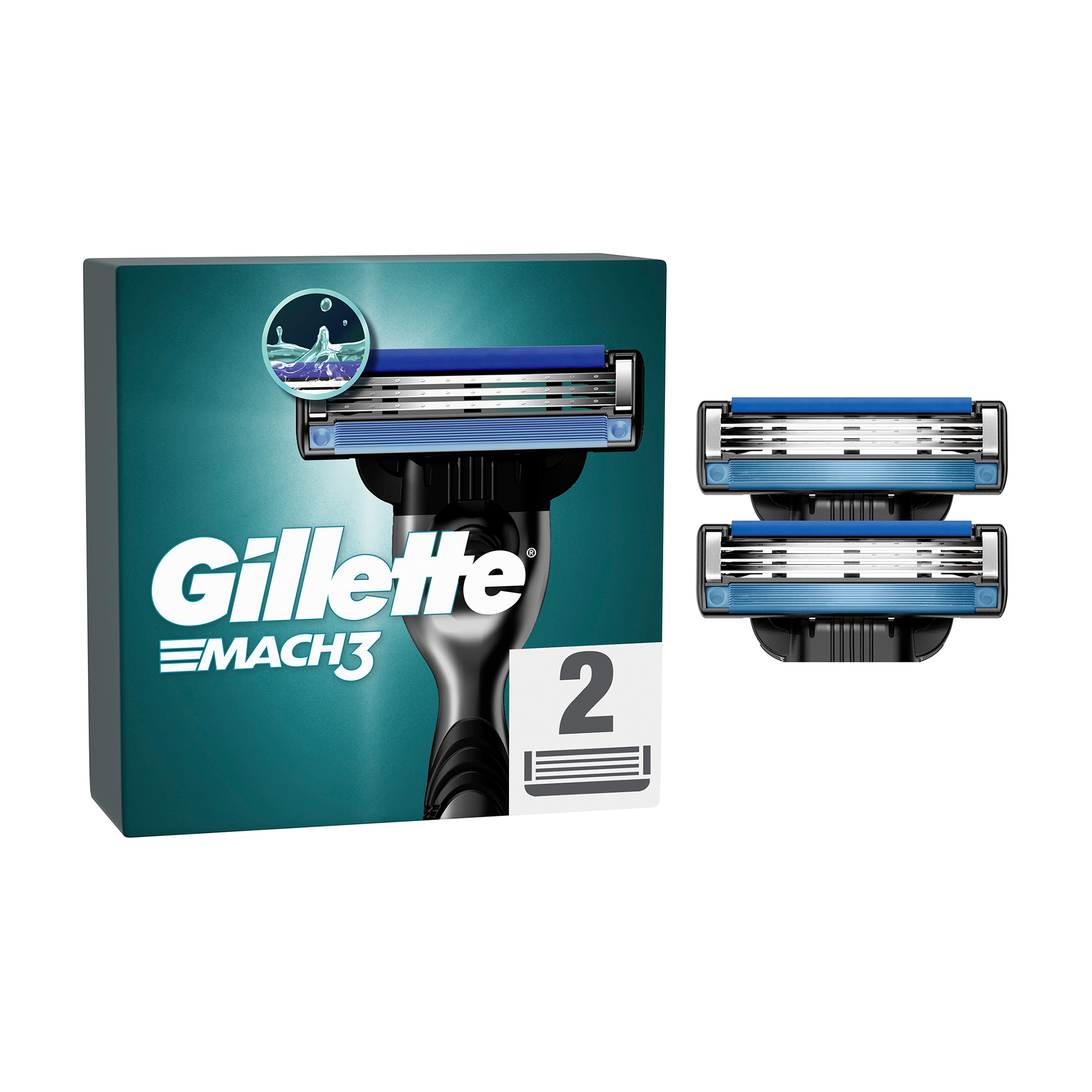 

Уцінка! Змінні картриджі для гоління Gillette Mach 3, чоловічі, 2 шт