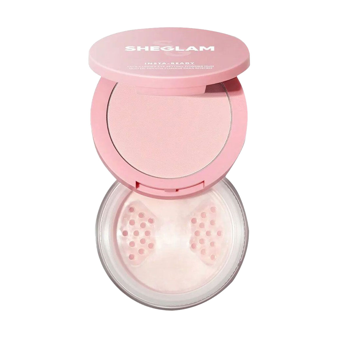 

Подвійна пудра для обличчя та шкіри навколо очей Sheglam Insta-Ready Face & Under Eye Setting Powder Duo, Bubblegum, 14 г