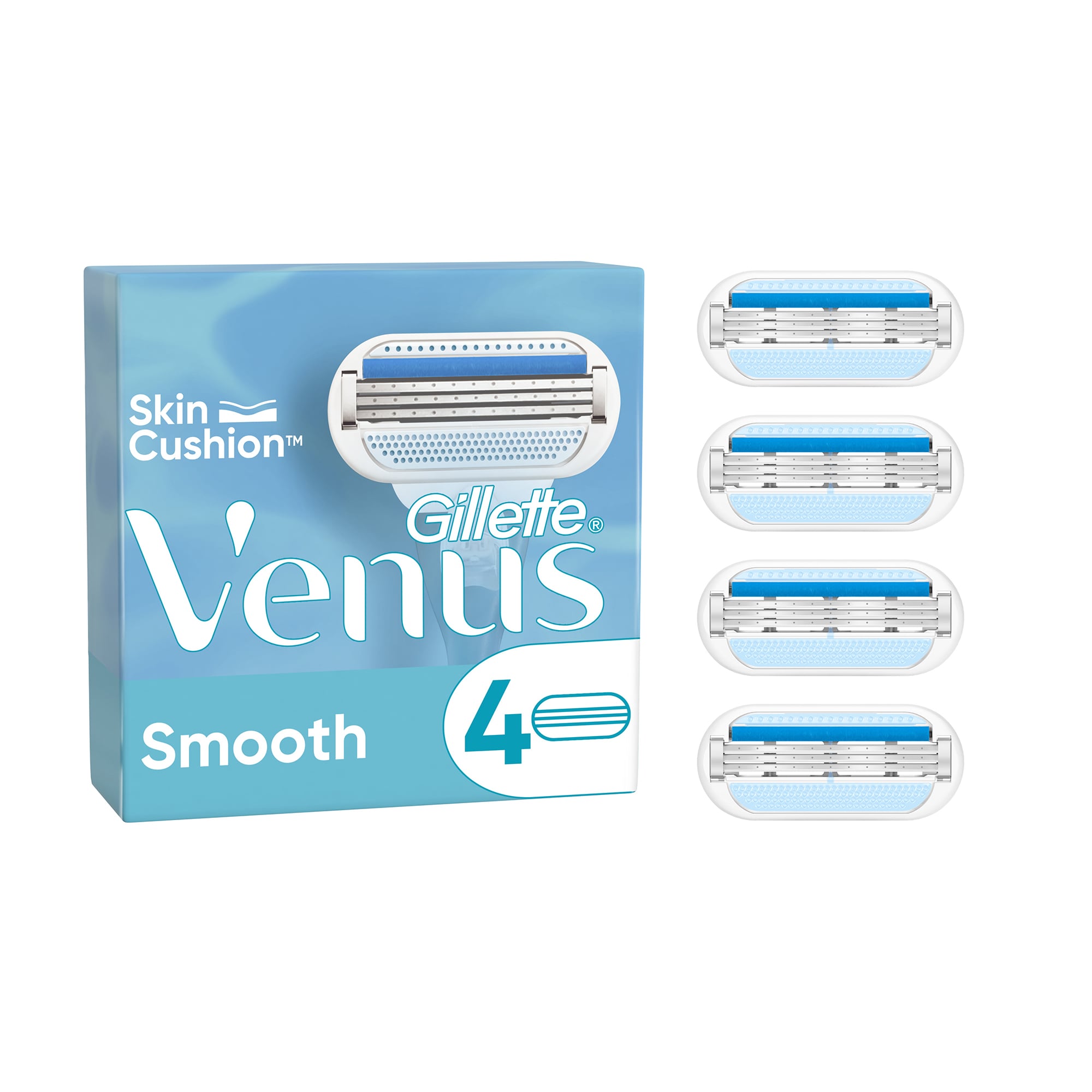 

Уцінка! Змінні картриджі для гоління Gillette Venus Smooth жіночі, 4 шт