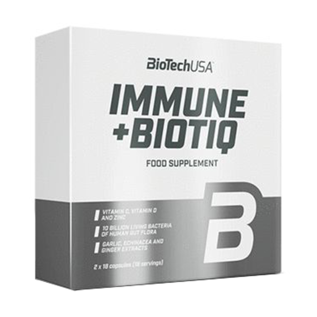 

Вітамінно-мінеральний комплекс з пробіотиками BioTechUSA Immune + Biotiq, 2*18 капсул
