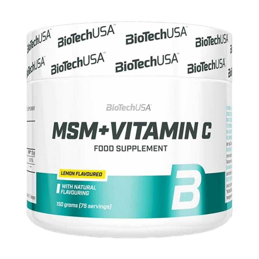 

Метилсульфонілметан та вітамін С BioTechUSA MSM + Vitamin C Лимон, в порошку, 150 г