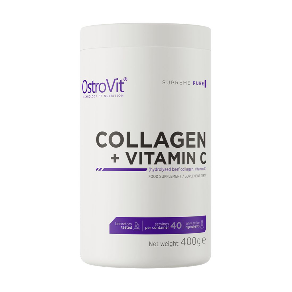 

Колаген та вітамін С OstroVit С Collagen + Vitamin C Без смаку, в порошку, 400 г