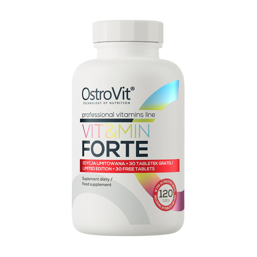 

Вітаміни та мінерали OstroVit Vit&Min Forte, 120 таблеток