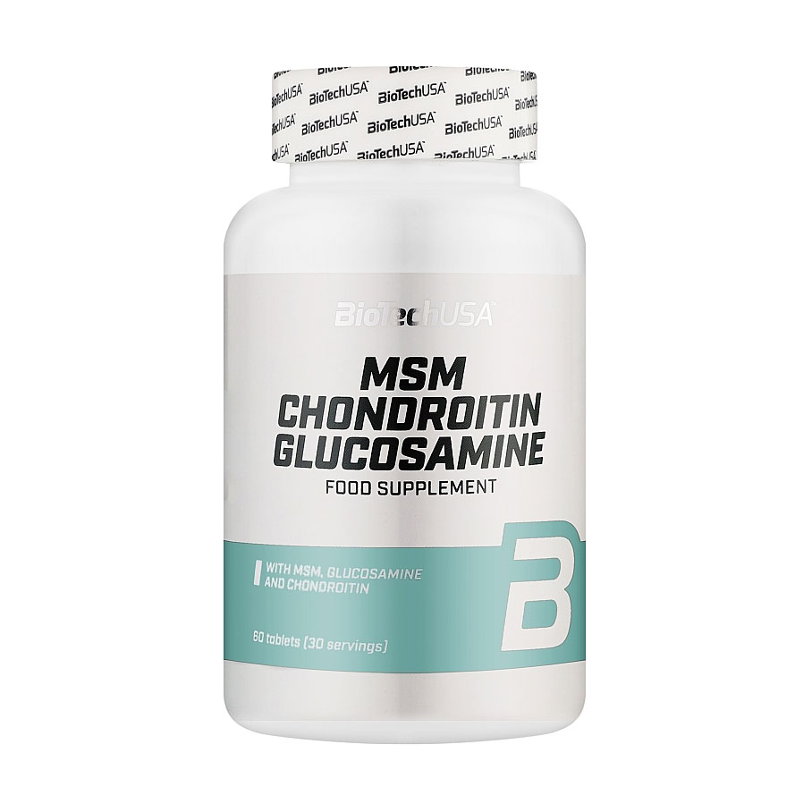 

Комплекс для суглобів та зв'язок BioTech USA MSM Chondroitin Glucosamine, 60 таблеток