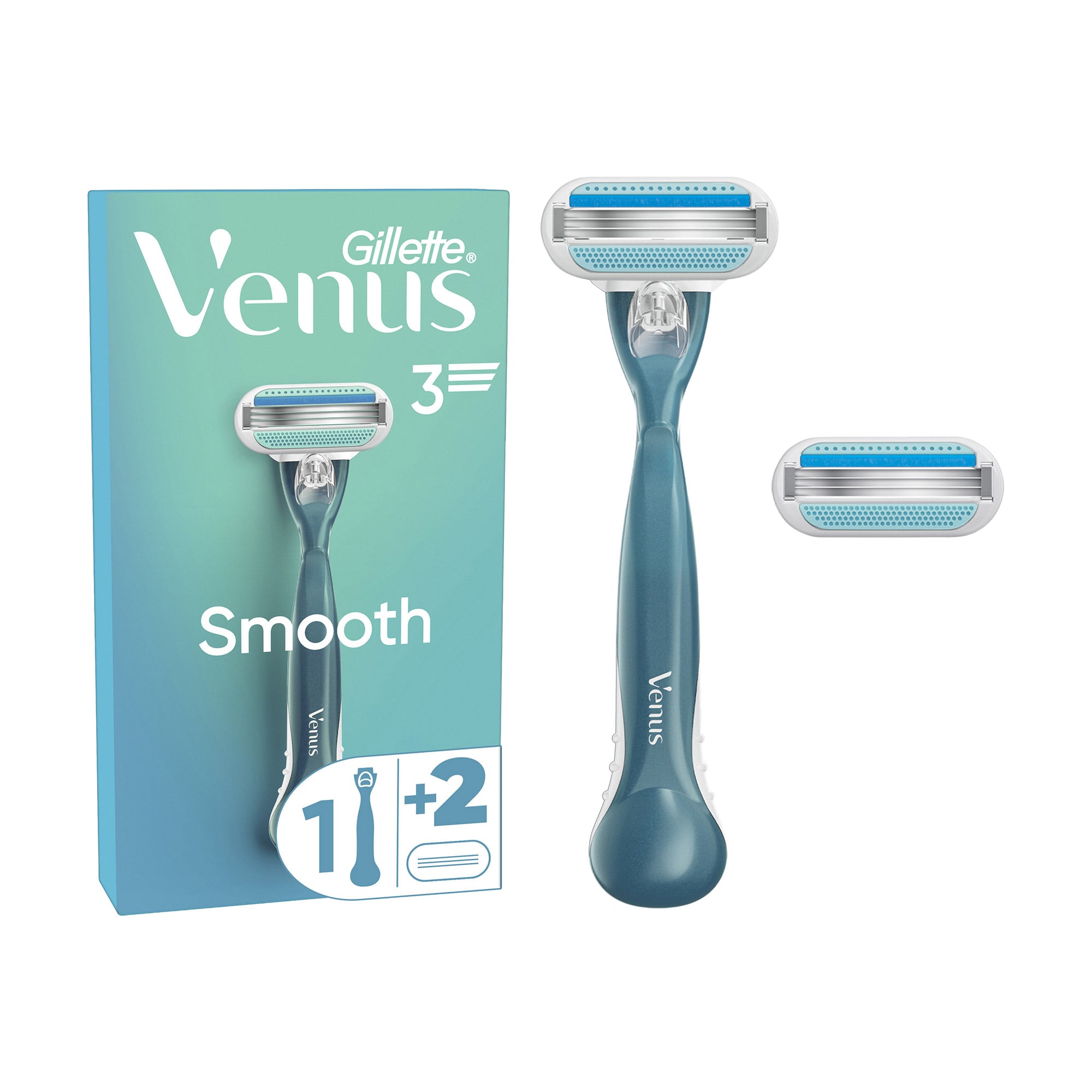 

Станок для гоління жіночий (бритва) Gillette Venus з 2 змінними картриджами