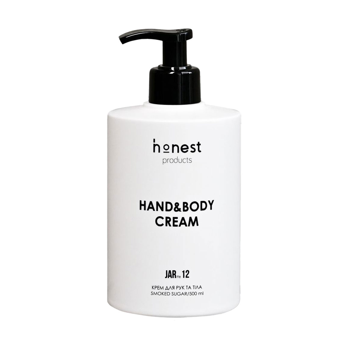 

Зволожувальний крем для рук та тіла Honest Products Jar 12 Hand & Body Cream Smoked Sugar, 500 мл
