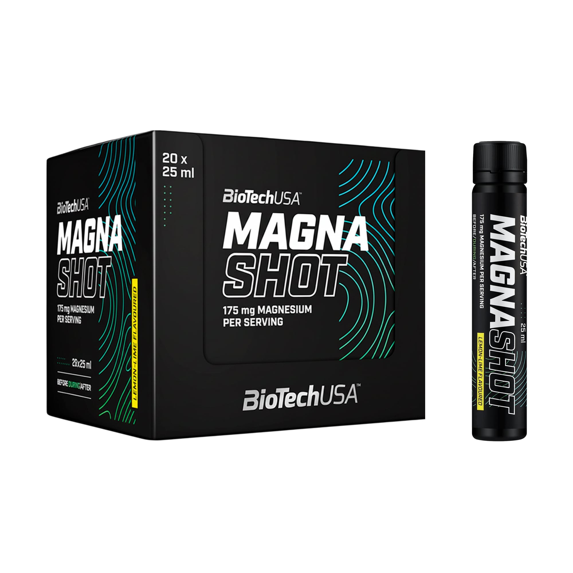 

Ізотонік BioTechUSA Magna Shot Лимон та лайм, в рідині, 20*25 мл