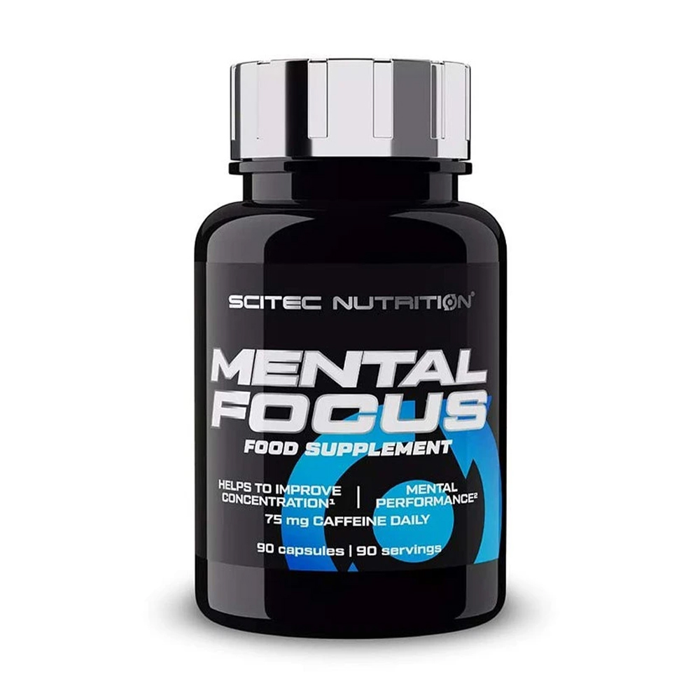

Енергетик Scitec Nutrition Mental Focus, 90 капсул