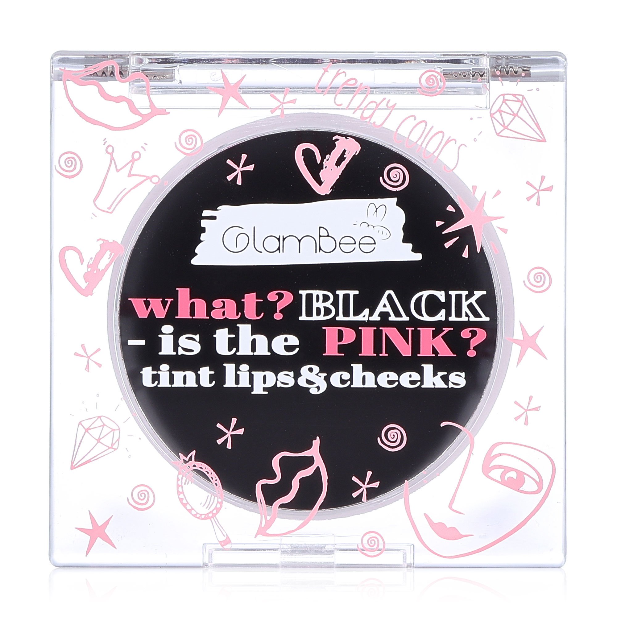 

Тінт для губ та щік GlamBee What Black Is The Pink Tint Lips & Cheeks, Black, 3.4 г