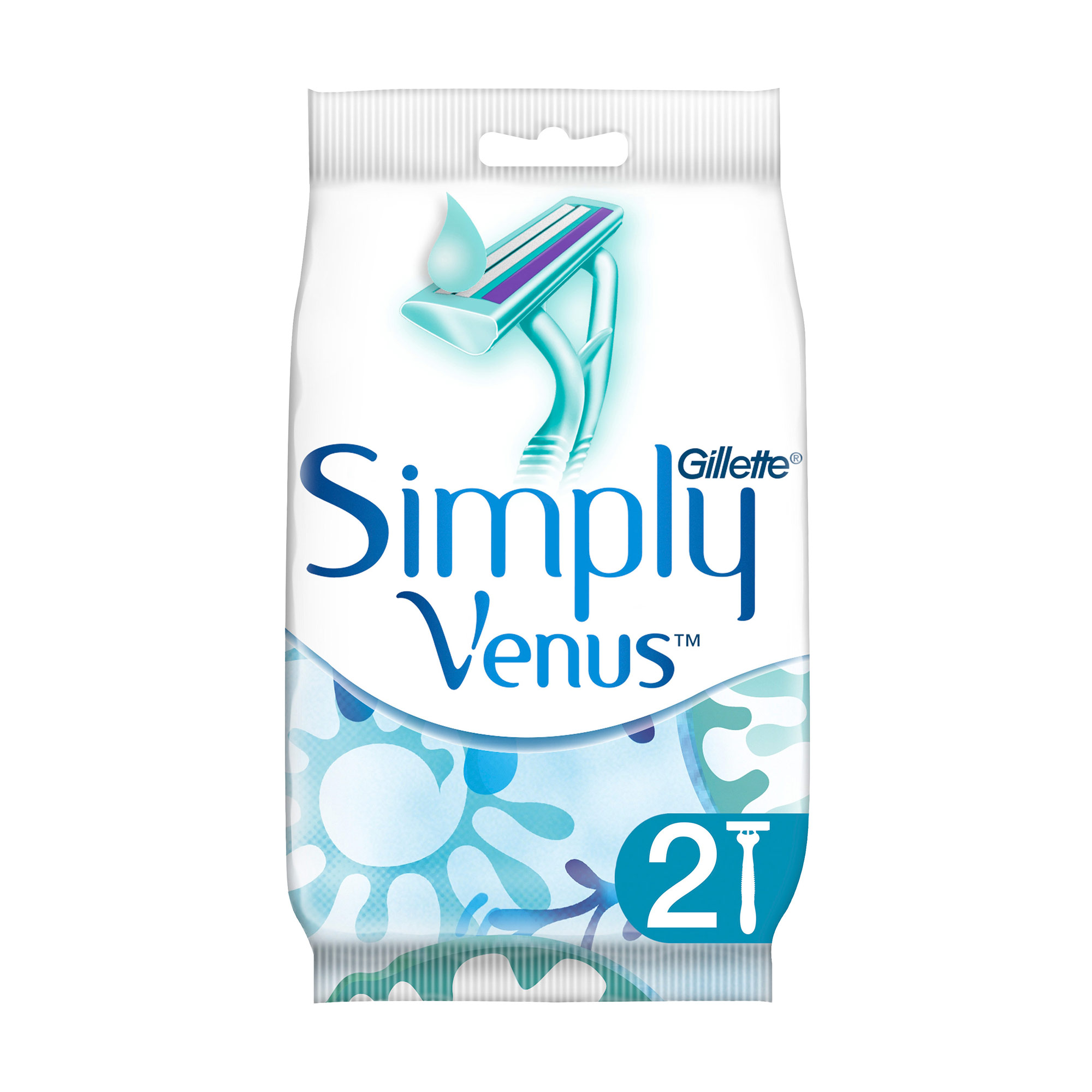 Одноразові станки для гоління жіночі (бритви) Gillette Simply Venus 2, 2 шт