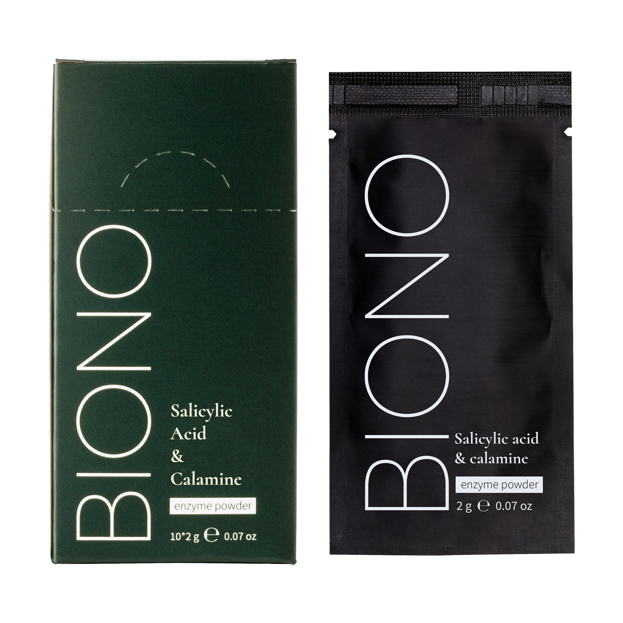 

Ензимна пудра для обличчя Biono Enzyme Powder із саліциловою кислотою та каламіном, 10*2 г