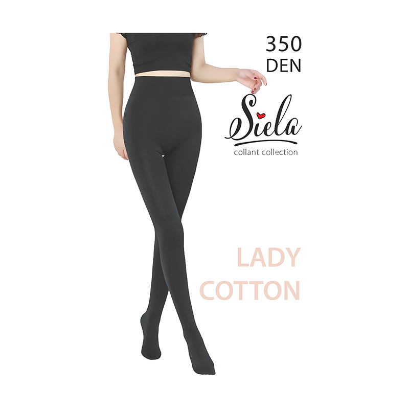 

Легінси жіночі Siela Lady Cotton, 350 DEN, Nero, розмір 4