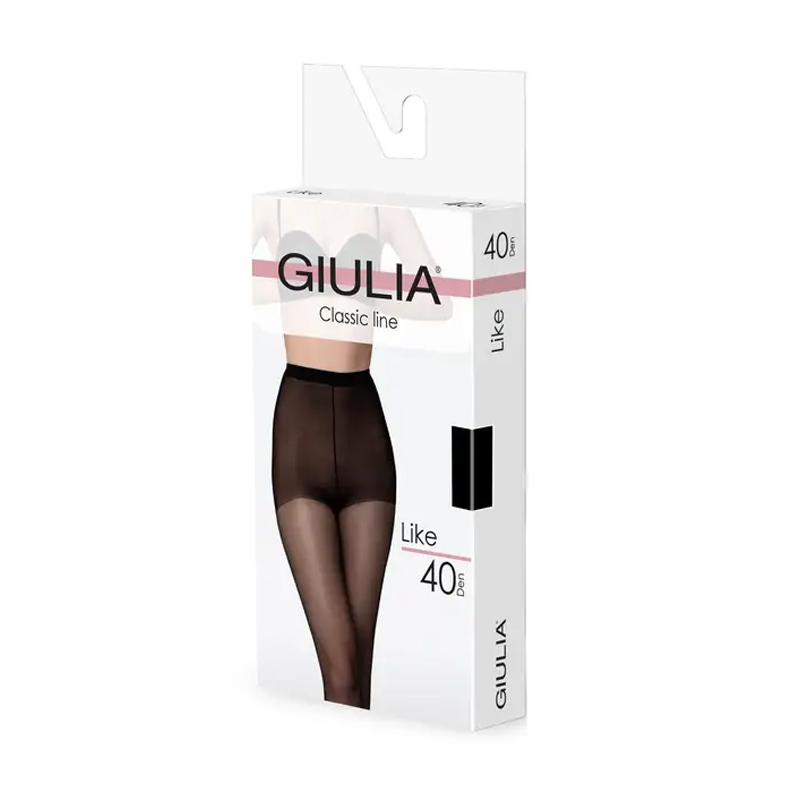 

Колготки жіночі Giulia Like класичні, з шортиками, 40 DEN, Nero, розмір 2 (Smart Box)