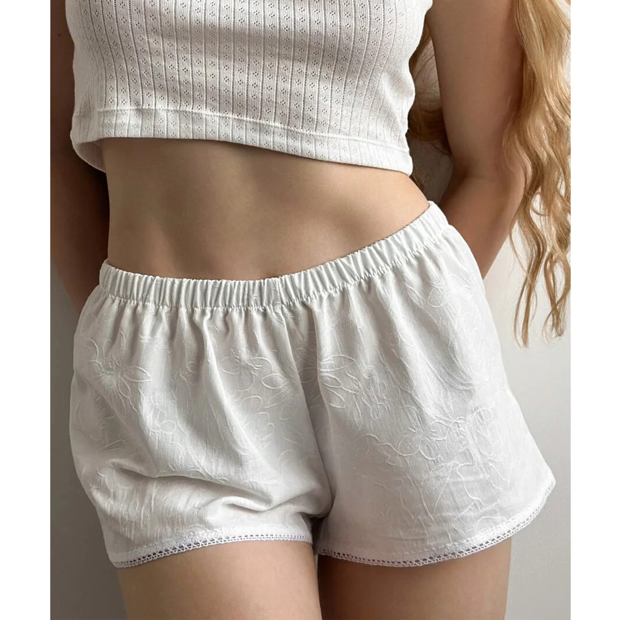 

Шорти жіночі Miso Моно, жаккард, білі, розмір М/L (13121)