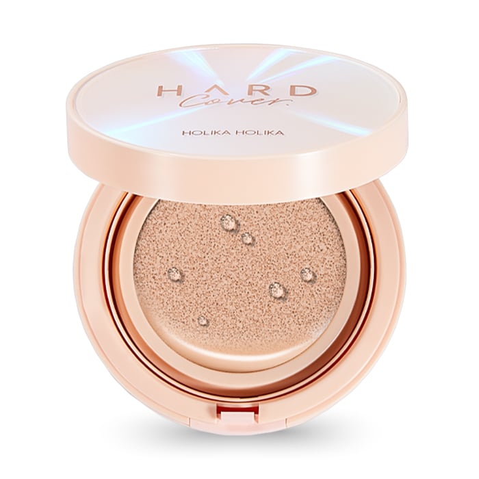 

Тональний кушон для обличчя Holika Holika Hard Cover Glow Cushion EX Set зі змінним блоком, 03 Sand Ivory, 2*14 г