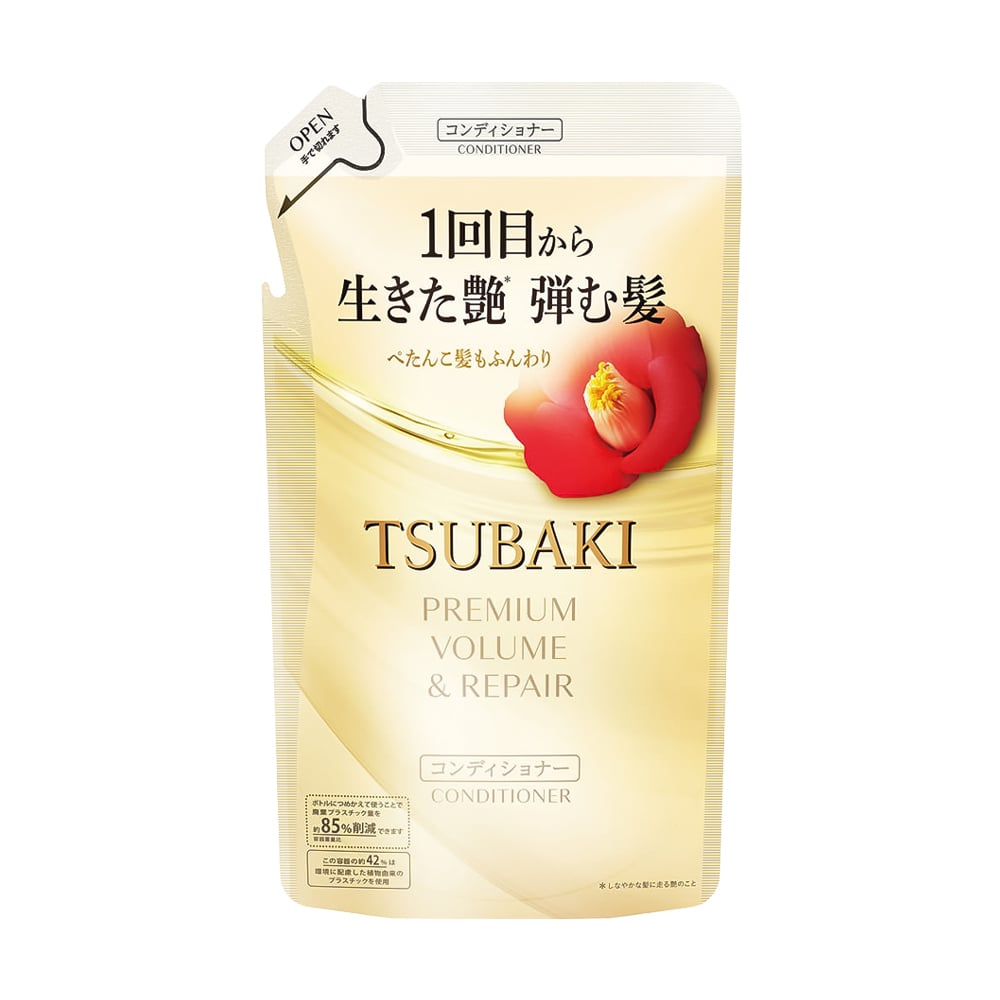 

Відновлювальний кондиціонер для волосся Shiseido Tsubaki Premium Volume & Repair Conditioner, 300 мл (дойпак)