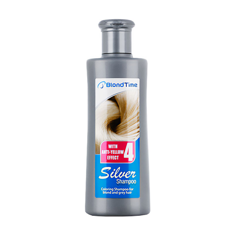 

Відтінковий шампунь Blond Time Silver Coloring Shampoo для освітленого та сивого волосся, 150 мл