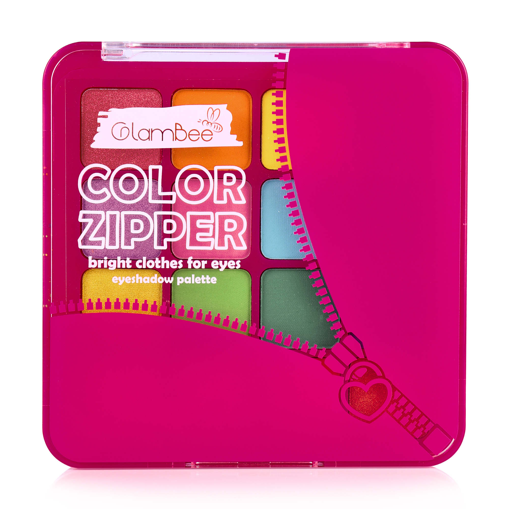 

Палетка тіней для повік GlamBee Color Zipper, 10.4 г