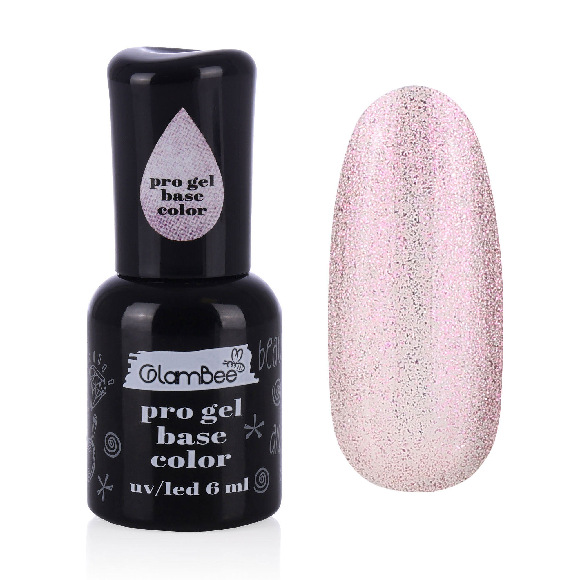 

Базове покриття для гель-лаку GlamBee ProGel Base Color 03, 6 мл