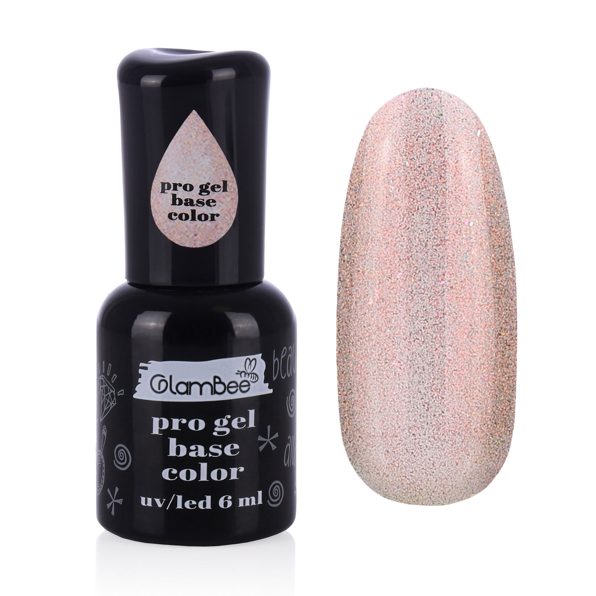 

Базове покриття для гель-лаку GlamBee ProGel Base Color 04, 6 мл