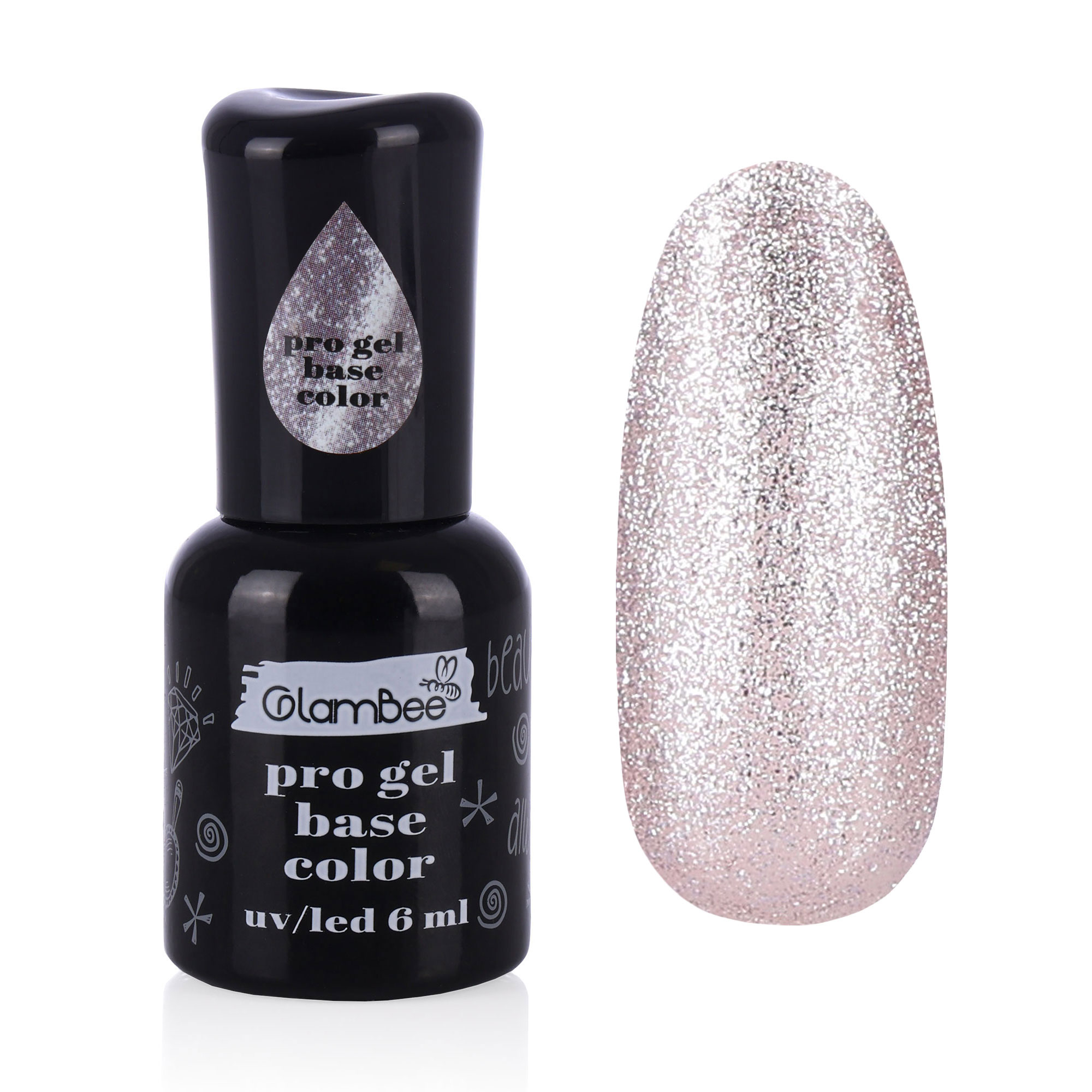 

Базове покриття для гель-лаку GlamBee ProGel Base Color 06, 6 мл