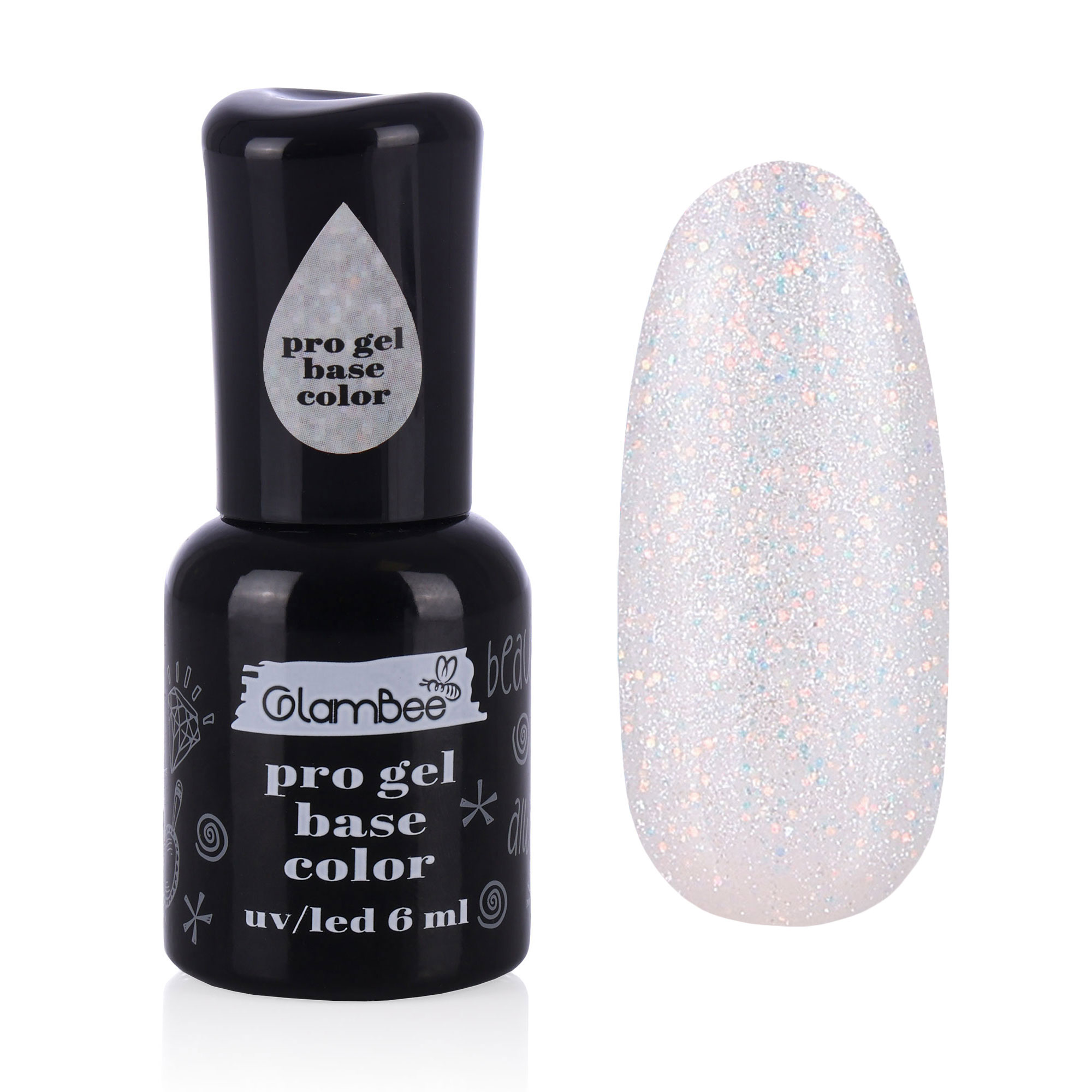 

Базове покриття для гель-лаку GlamBee ProGel Base Color 07, 6 мл