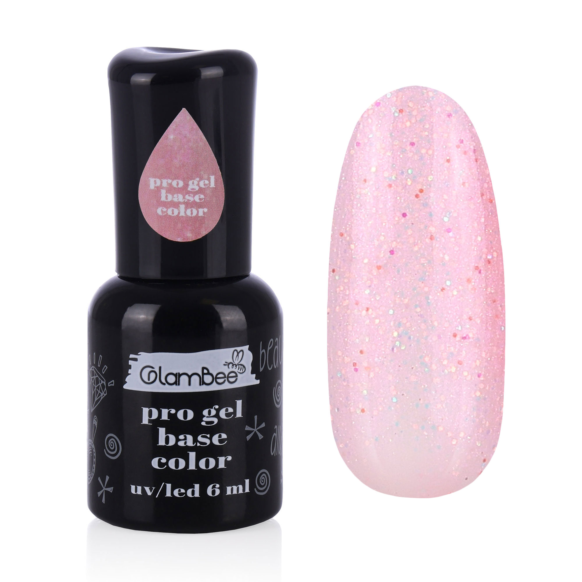 

Базове покриття для гель-лаку GlamBee ProGel Base Color 09, 6 мл