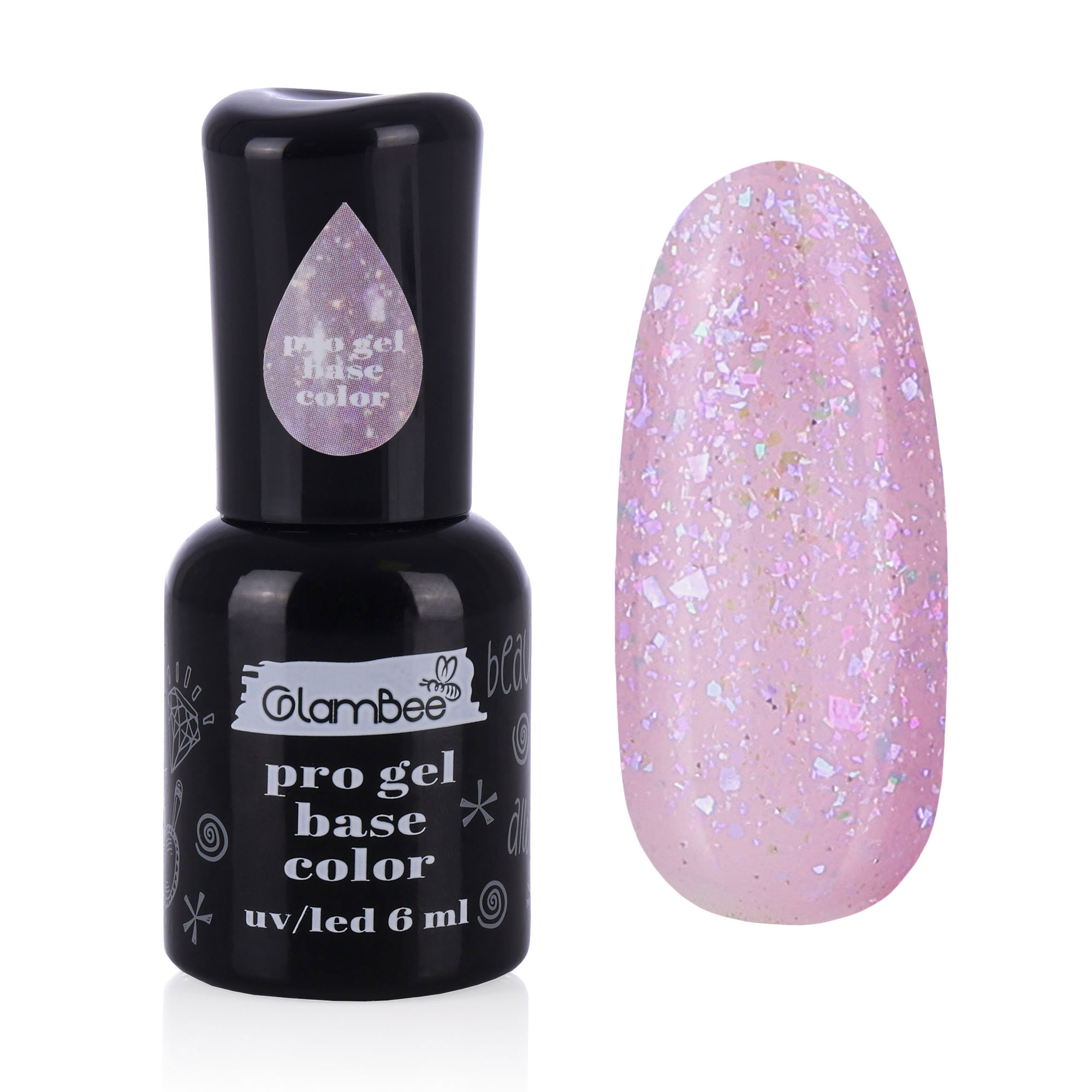 

Базове покриття для гель-лаку GlamBee ProGel Base Color 14, 6 мл