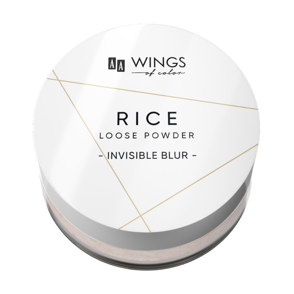 

Розсипчаста пудра для обличчя AA Wings of Color Rice Loose Powder, Invisible Blur, 9 г