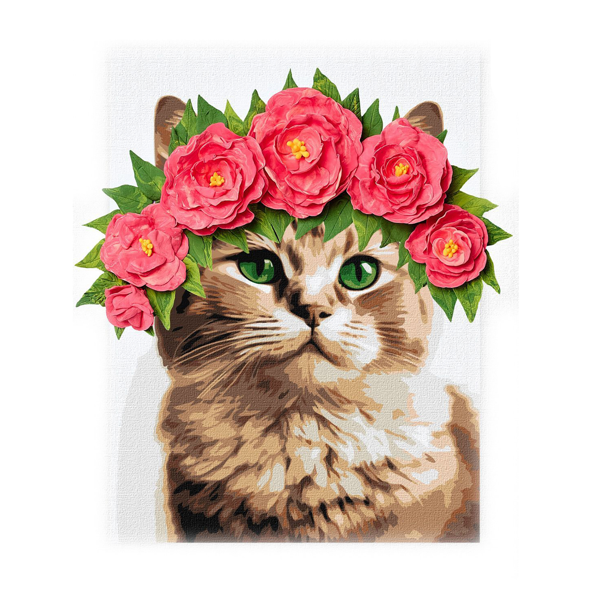 

Картина за номерами Ideyka Витончена кішечка з фарбами та повітряною глиною, 30*40 см (30001)