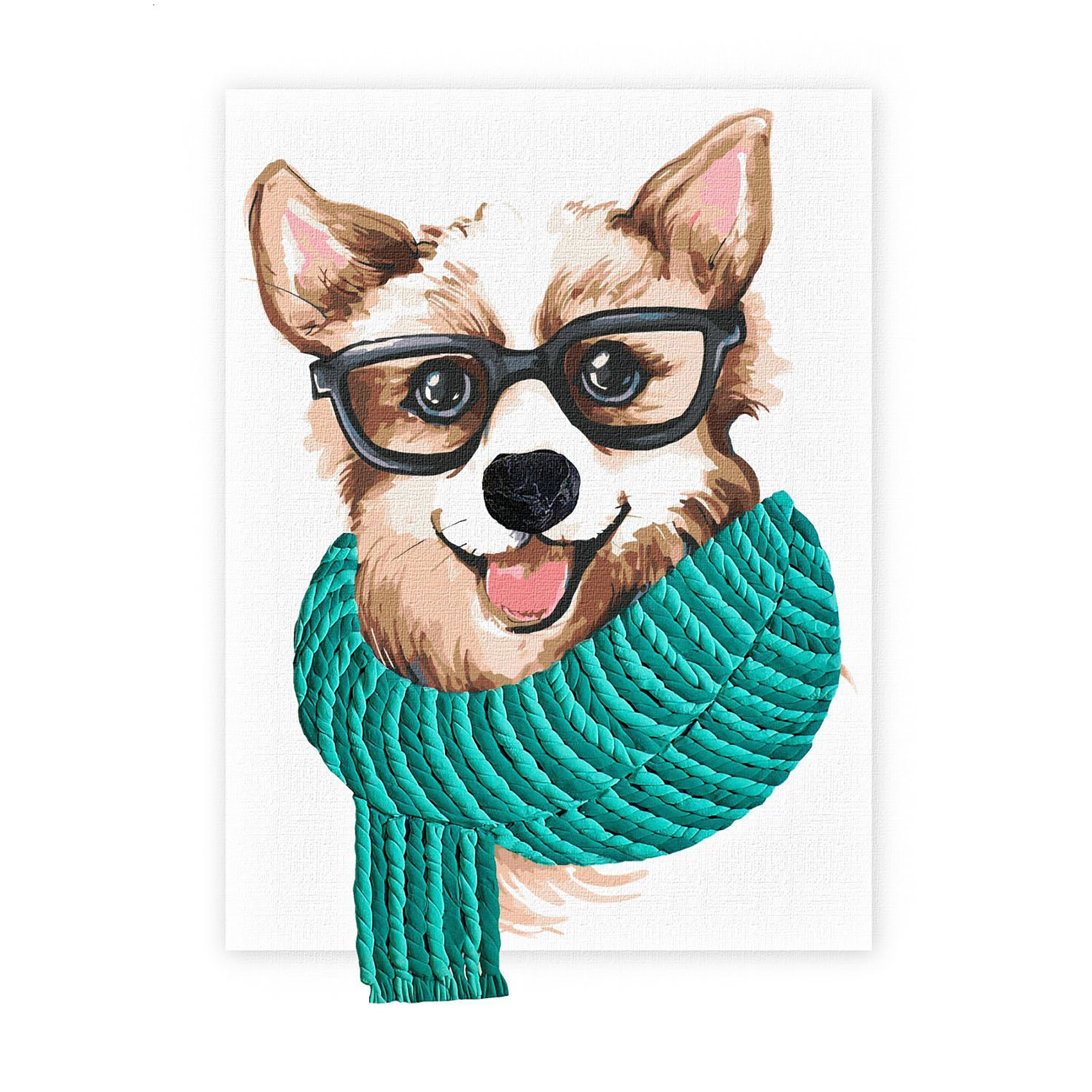 

Картина за номерами Ideyka Стильний коргі з фарбами та повітряною глиною, 30*40 см (30002)