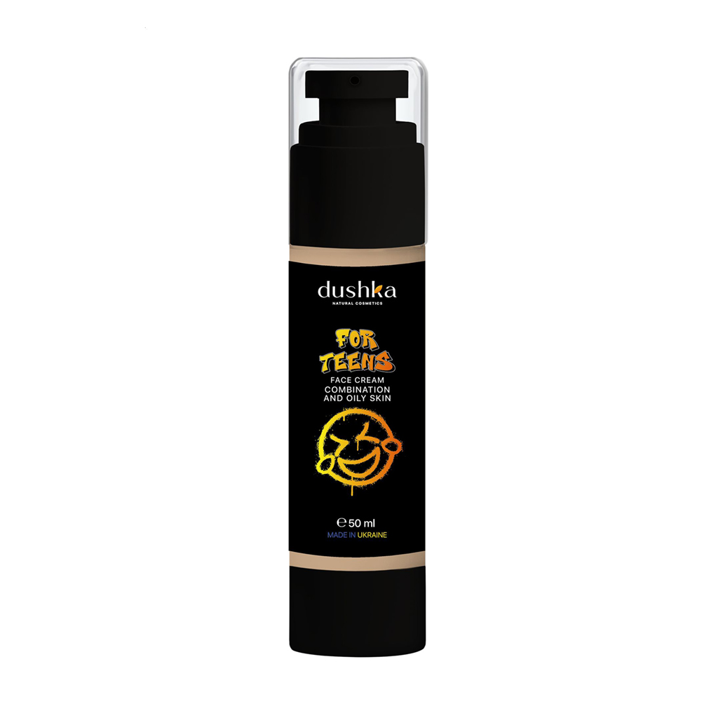 

Крем для обличчя Dushka For Teens Face Cream Combination And Oily Skin для підлітків, для комбінованої та жирної шкіри, 50 мл