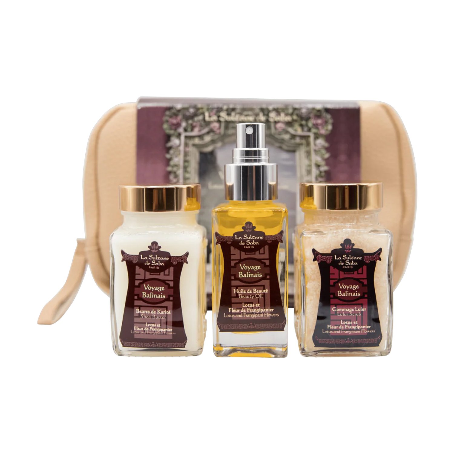 

Набір для тіла La Sultane de Saba Bali (косметична олія, 50 мл + олія, 100 мл + скраб, 100 мл + косметичка, 1 шт)