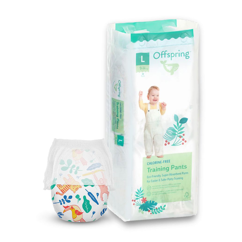 

Підгузки-трусики Offspring Animalaysia розмір L (9-14 кг), 36 шт